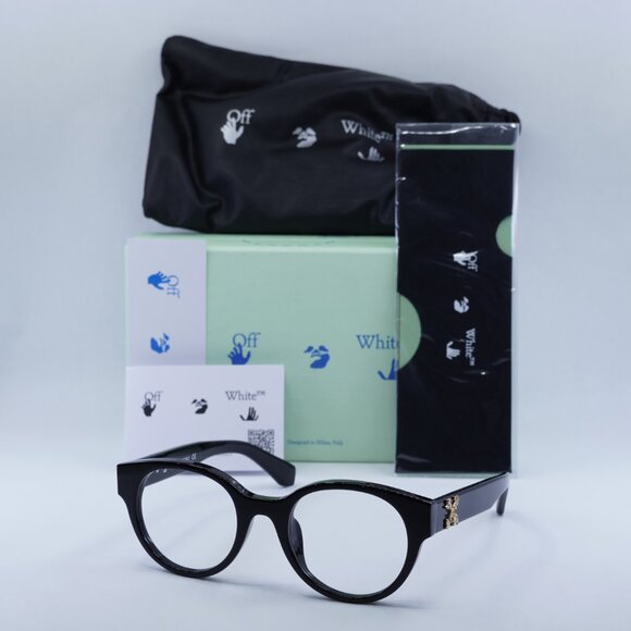 Final Price! Off-White OERJ007 STYLE 2 AF 1000 Black Eyeglasses 50mm - Picture 3 of 10